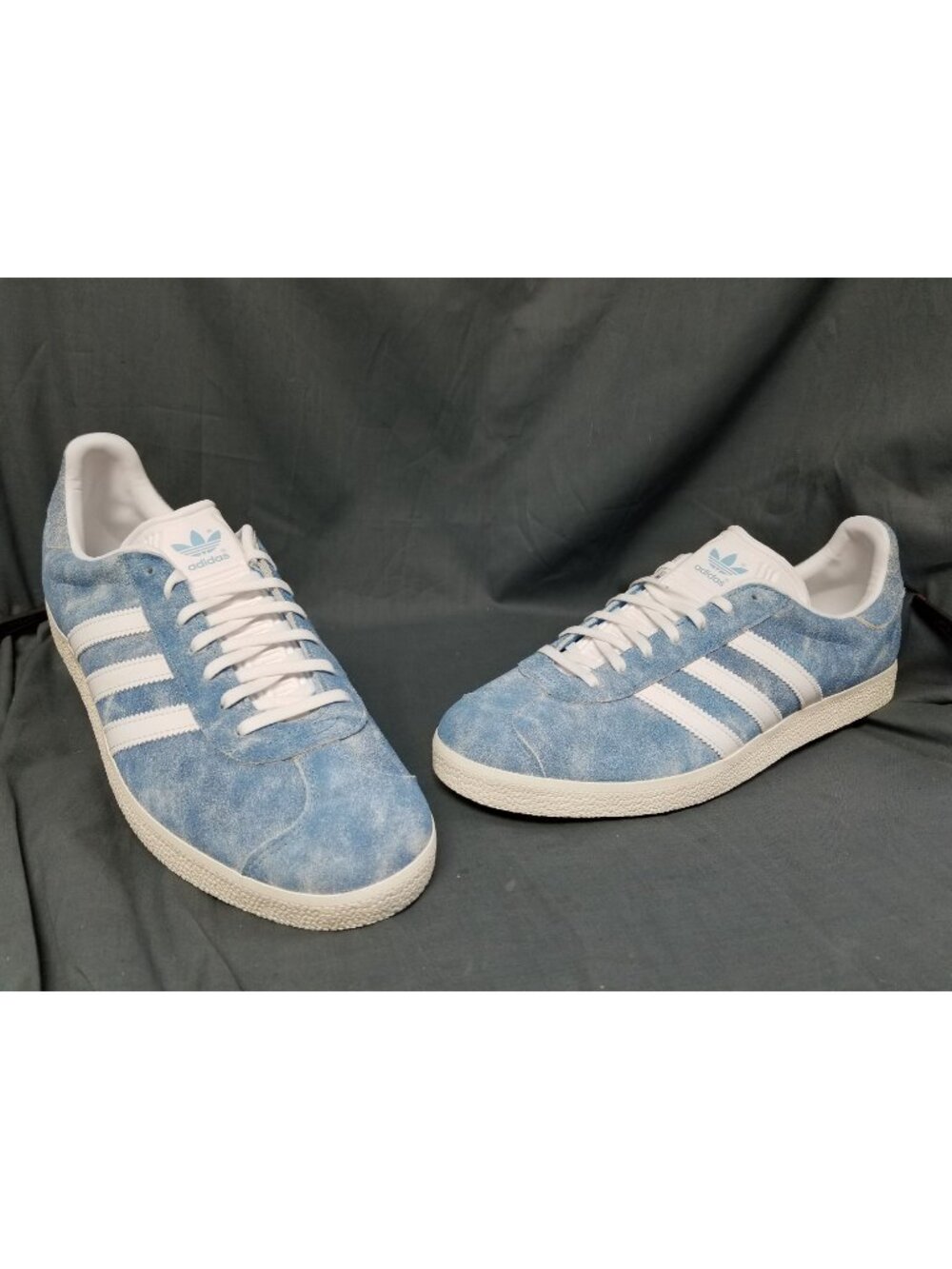 Adidas Gazelle Semi Blue Burst Cloud White Men's Size 11 NEW NO BOX!